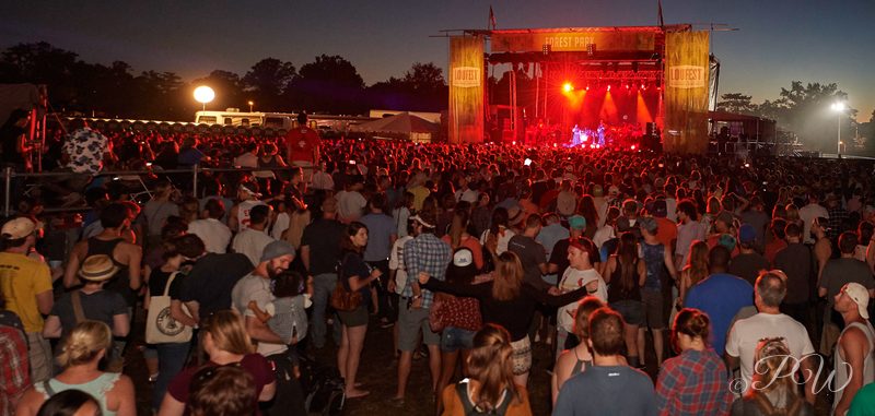 LouFest 2016 main stage at night