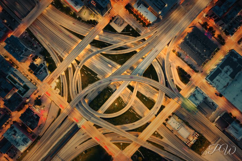 Jane Byrne Interchange at Night