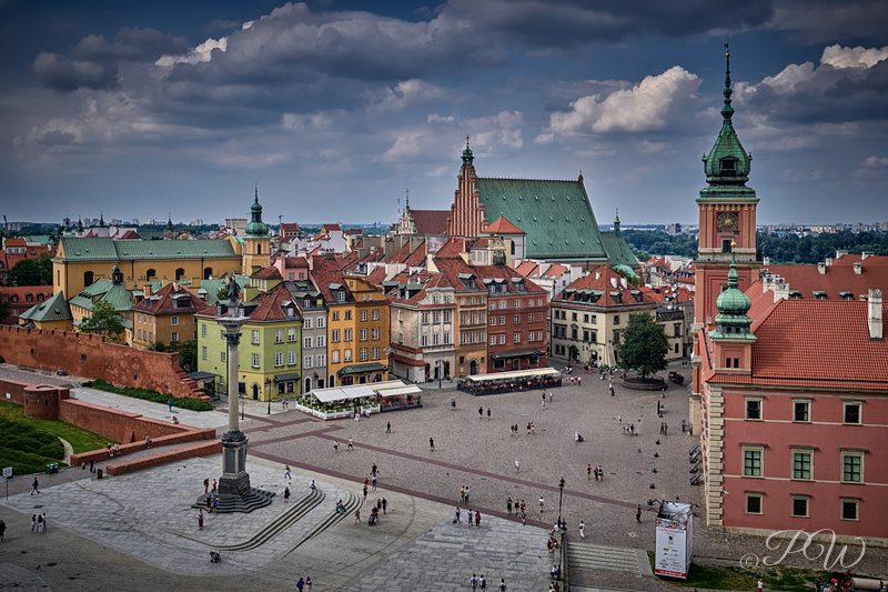 Castle Square in Warsaw, Poland