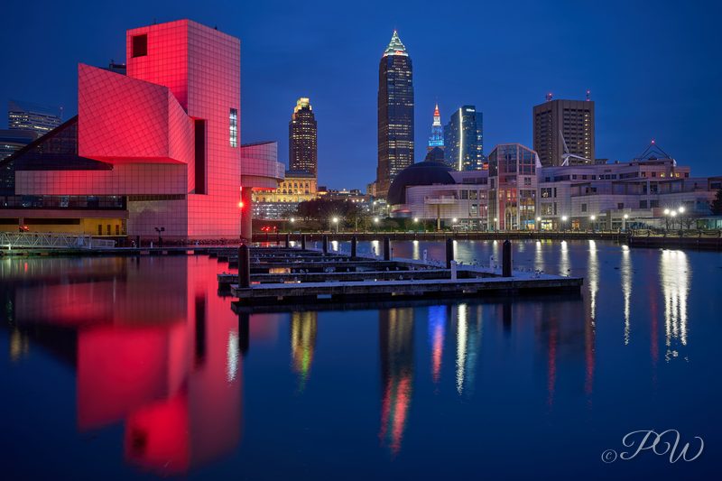 Rock & Roll Hall of Fame in Cleveland, Ohio, USA