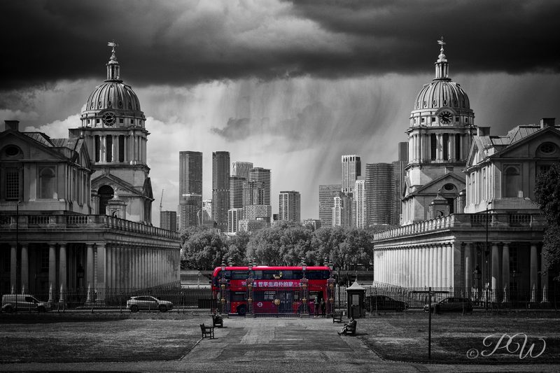 Greenwich and Canary Wharf in London