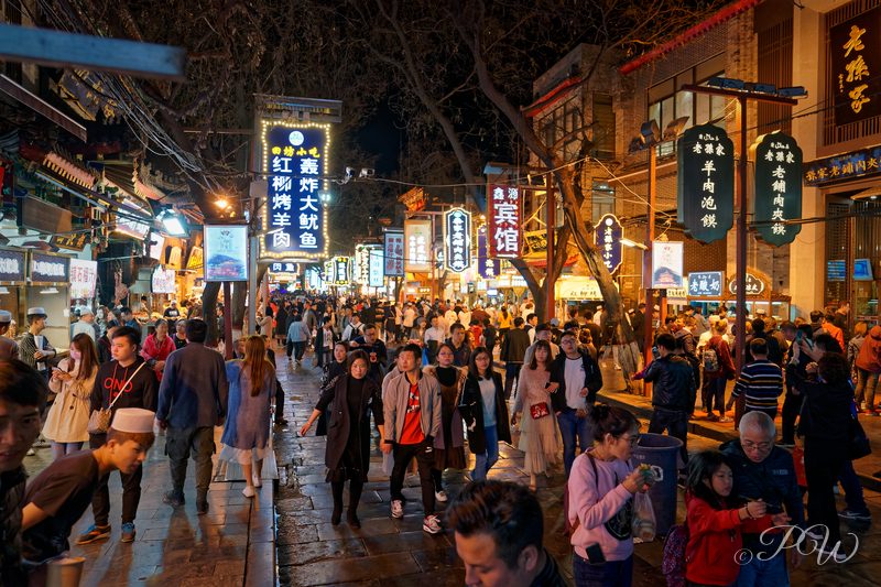Muslim Quarter Food Market in Xi'an, China