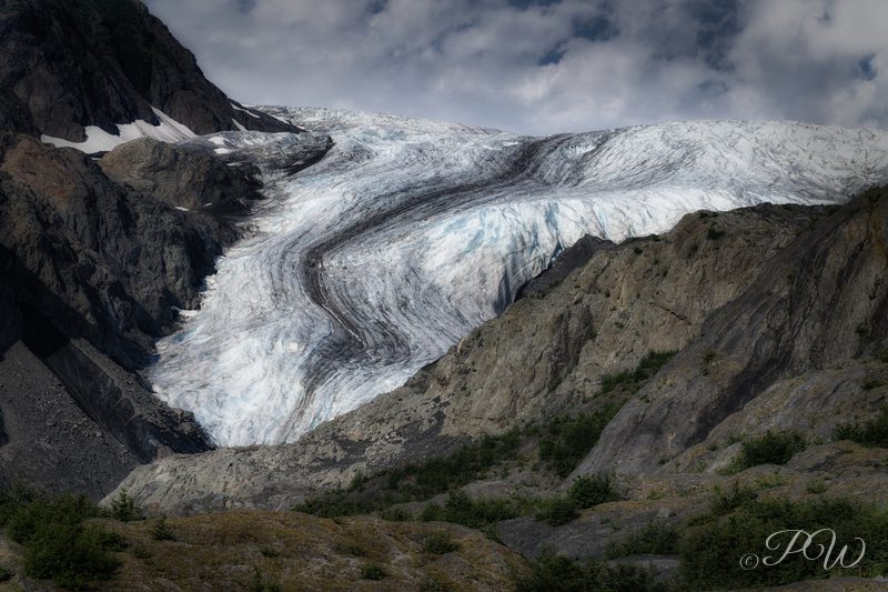 Exit Glacier in Kenai Fjords National Park near Seward in Alaska