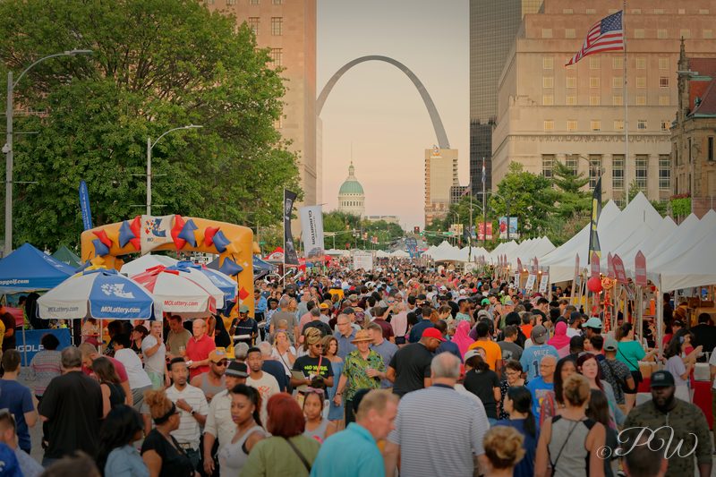 Taste of St. Louis 2019 below the Gateway Arch