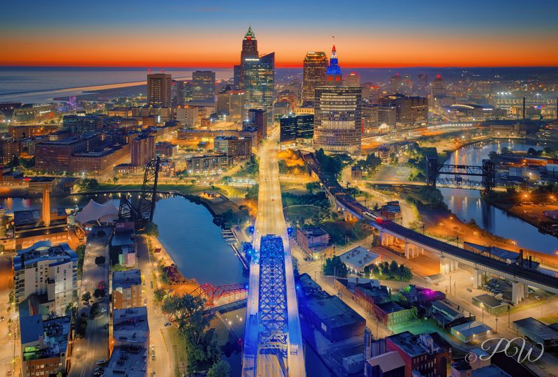 Cleveland, Ohio from the air