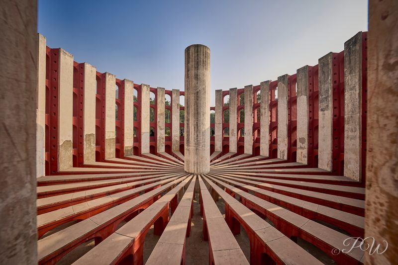 Jantar Mantar ancient astronomical observatory in New Delhi, India