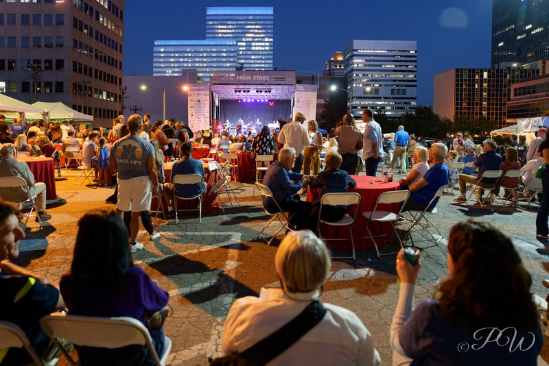 Blue hour at the St. Louis Art Fair 2023