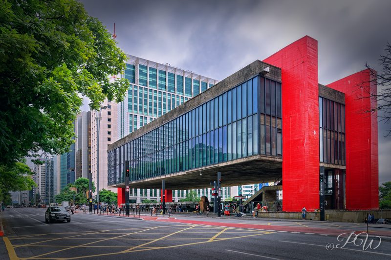 Museum of Art of São Paulo Assis Chateaubriand on Avenida Paulista in São Paulo, Brazil