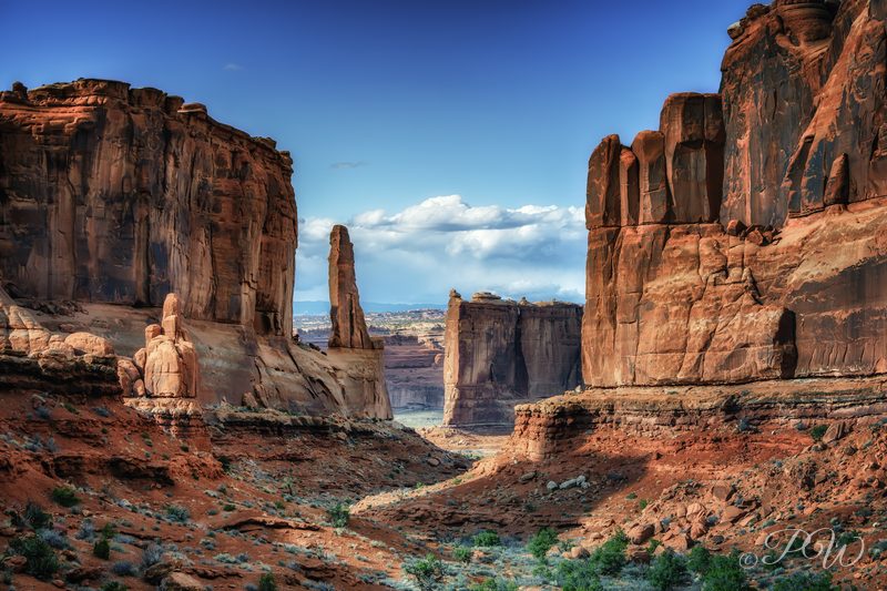 Park Avenue trail in Arches National Park, Utah