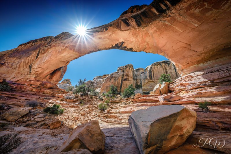 Hickman Natural Bridge in Capitol Reef National Park, Utah